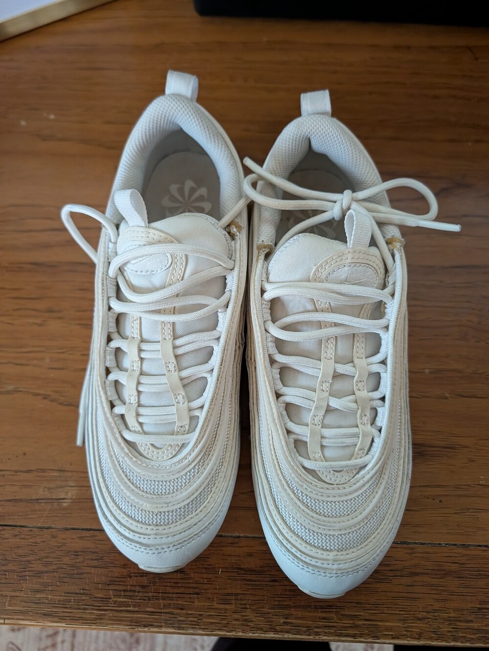 Ladies NIKE Air Max White Lace Up Sneakers US Size